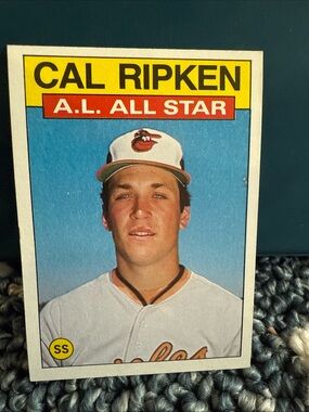 Topps Cal Ripken All-Star Card - Red, Black, Cream Accents